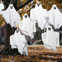 6 Pack Hanging Ghosts Halloween Decorations Outdoor,19.6" Cute Flying Ghosts Halloween Party Decorations Hanging Halloween Decorations Yard Decorations
