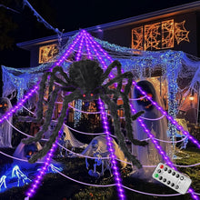 Brighter Spider Webs Halloween Decorations Lights,Halloween Decor
