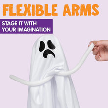 6 Pack Hanging Ghosts Halloween Decorations Outdoor,19.6" Cute Flying Ghosts Halloween Party Decorations Hanging Halloween Decorations Yard Decorations