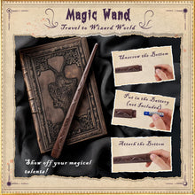 Floating Candle with Wand Remote, 12 Pcs Magical Candlesticks Witch Decors, Warm Yellow Flameless Taper Candles Battery Operated, LED Window Candle for Halloween Party Decor