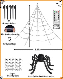 Brighter Spider Webs Halloween Decorations Lights,Halloween Decor