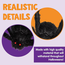 2 Pack 5 FT Giant Spider Halloween Decorations,Scary Spider Halloween Decorations Outdoor Party Decorations Props Halloween Yard Decorations,Black