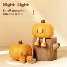Enchanting Halloween Pumpkin Night Light - Cute Soft Silicone Lamp with Touch Dimming & Rechargeable Features for Kids' Rooms and Festive Decor