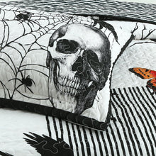 3 Pcs Halloween Pumpkin Quilt Bedspread Set (Halloween, King)